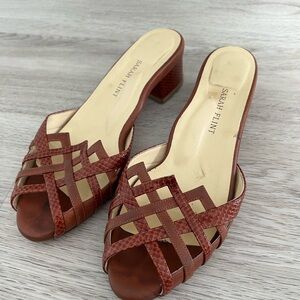 Sarah Flint Perfect Terry 38.5 Toffee & Embossed Calf